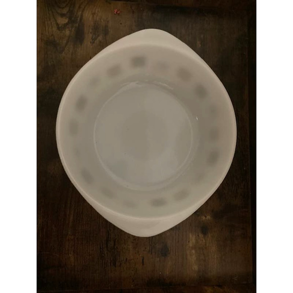 Mid Century STARBURST Baking Dish - MCM Atomic Casserole Glass Bowl - Picture 4 of 7